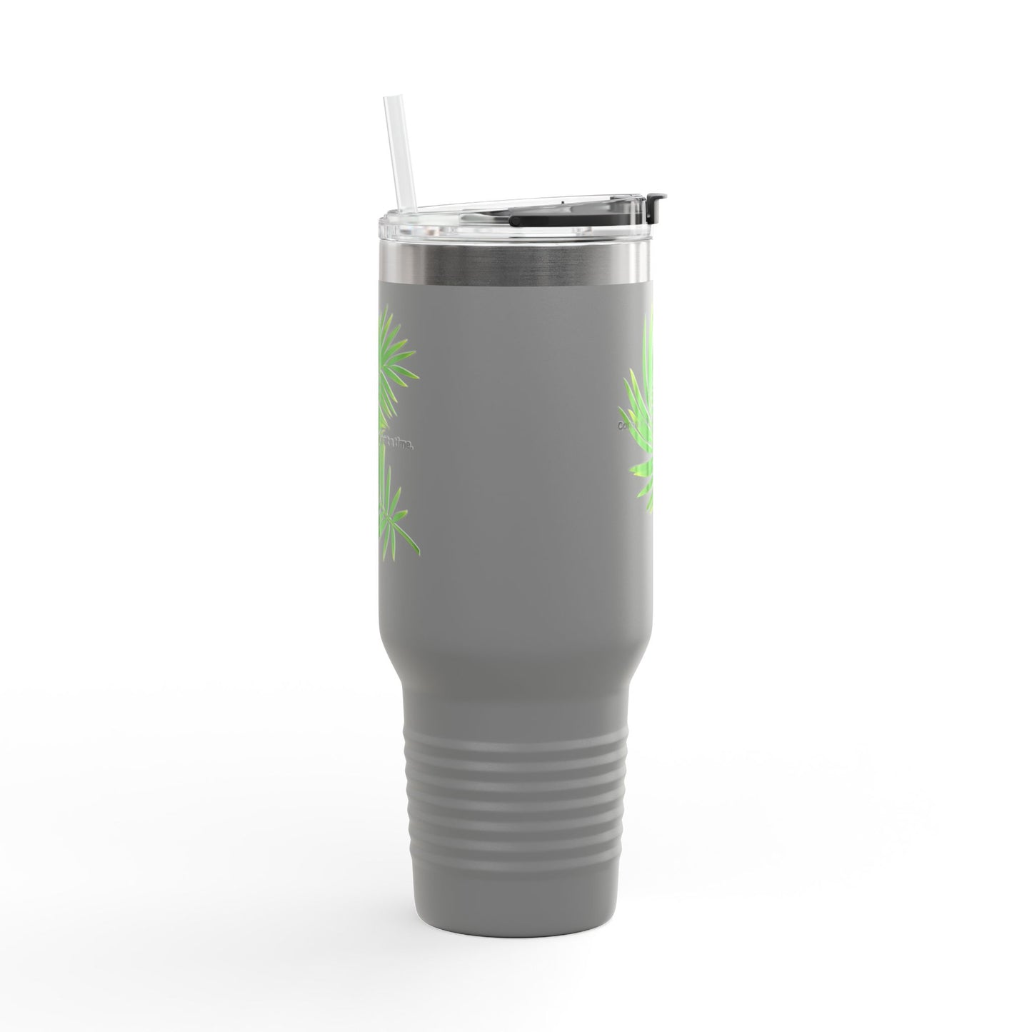 Tropical Vibe Insulated Travel Mug - 40oz with Inspirational Quote