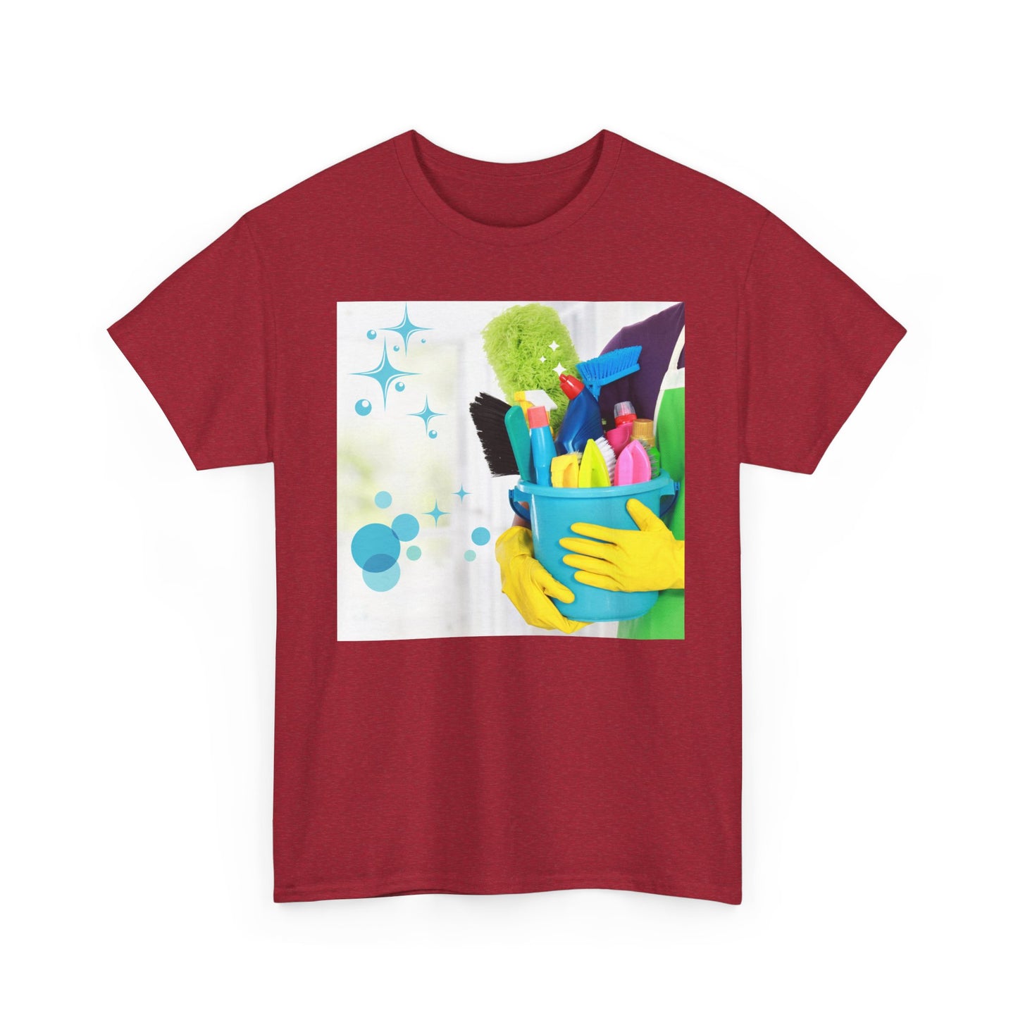 Vibrant Cleaning Enthusiast Tee - Fun Graphic Cotton T-Shirt for Home, Office, Gifts, Spring Cleaning, Hobbyists