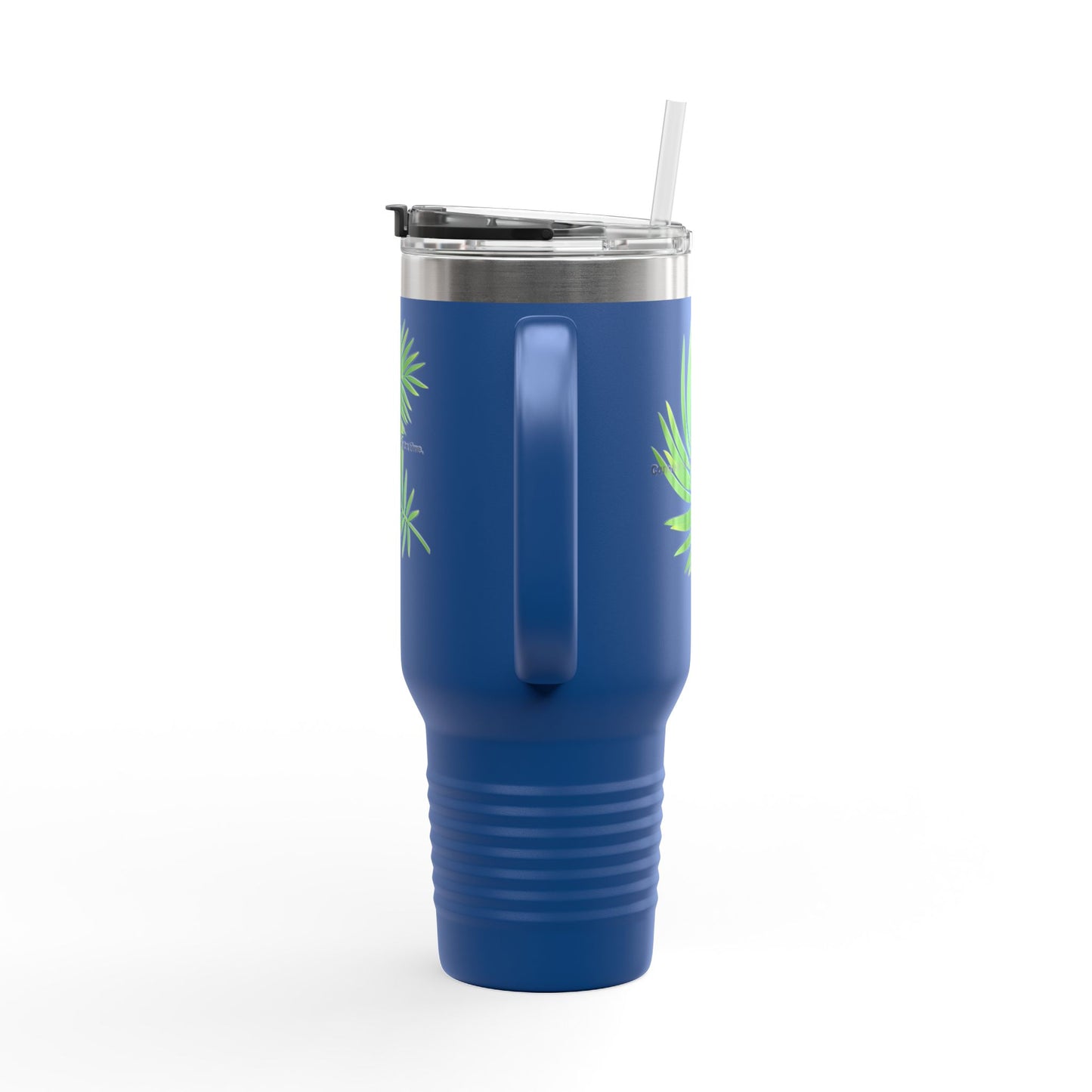 Tropical Vibe Insulated Travel Mug - 40oz with Inspirational Quote