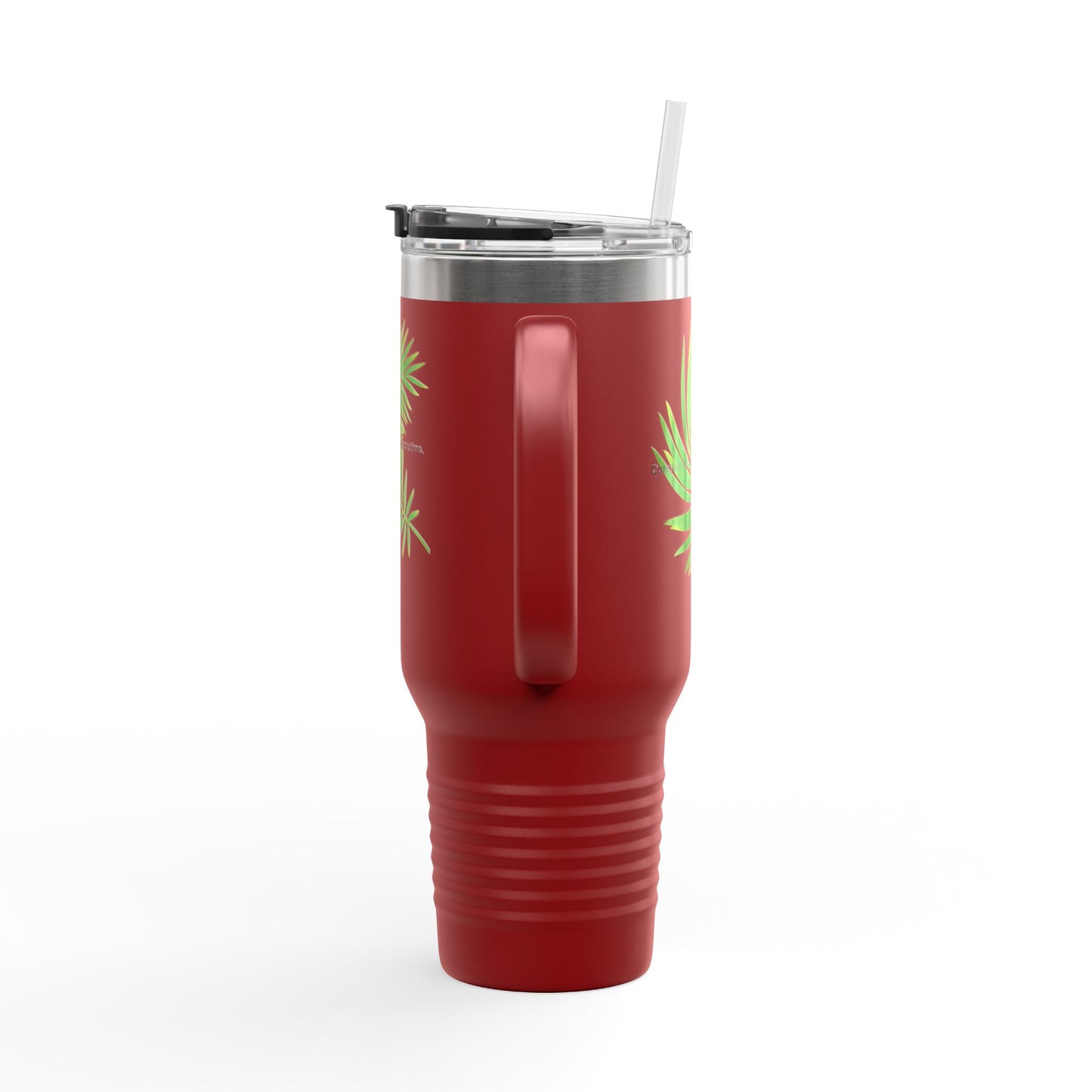 Tropical Vibe Insulated Travel Mug - 40oz with Inspirational Quote