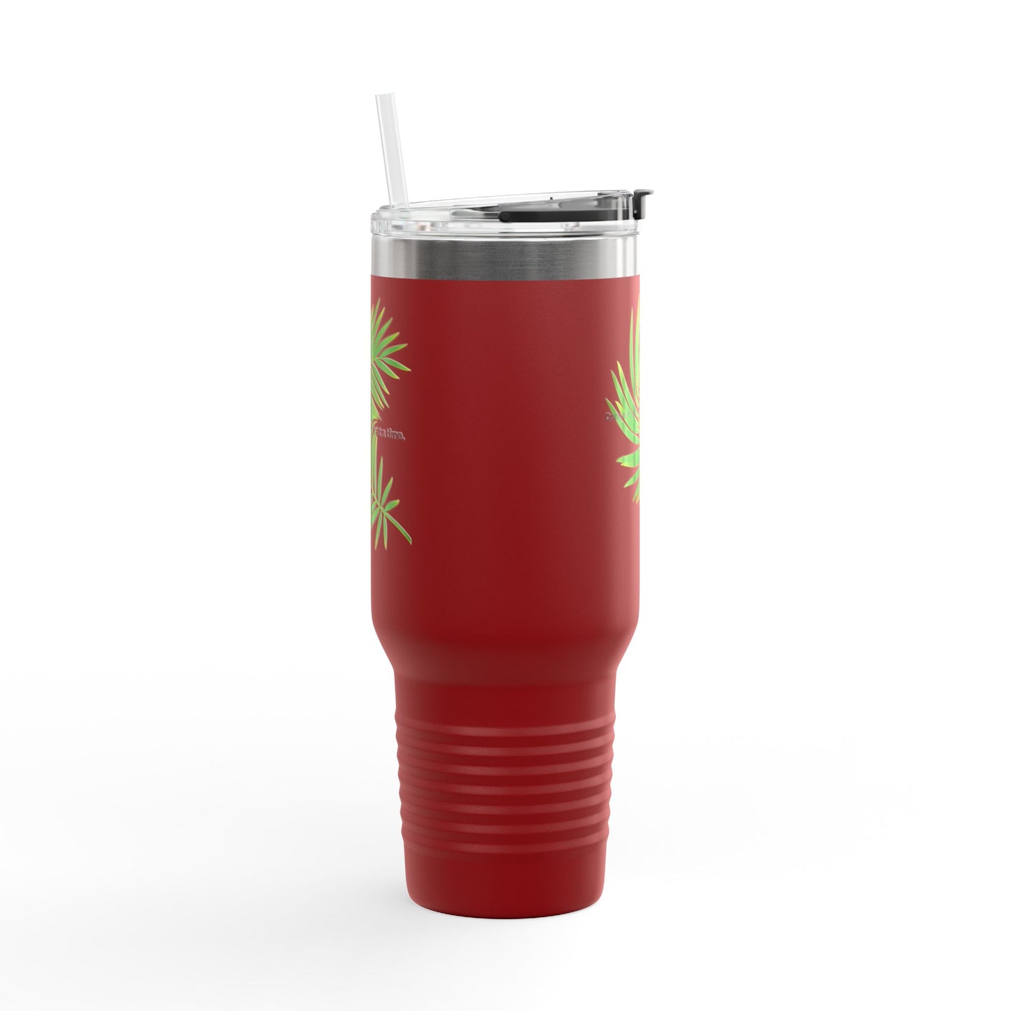 Tropical Vibe Insulated Travel Mug - 40oz with Inspirational Quote