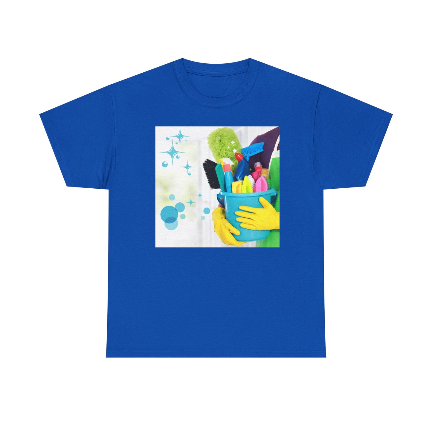 Vibrant Cleaning Enthusiast Tee - Fun Graphic Cotton T-Shirt for Home, Office, Gifts, Spring Cleaning, Hobbyists