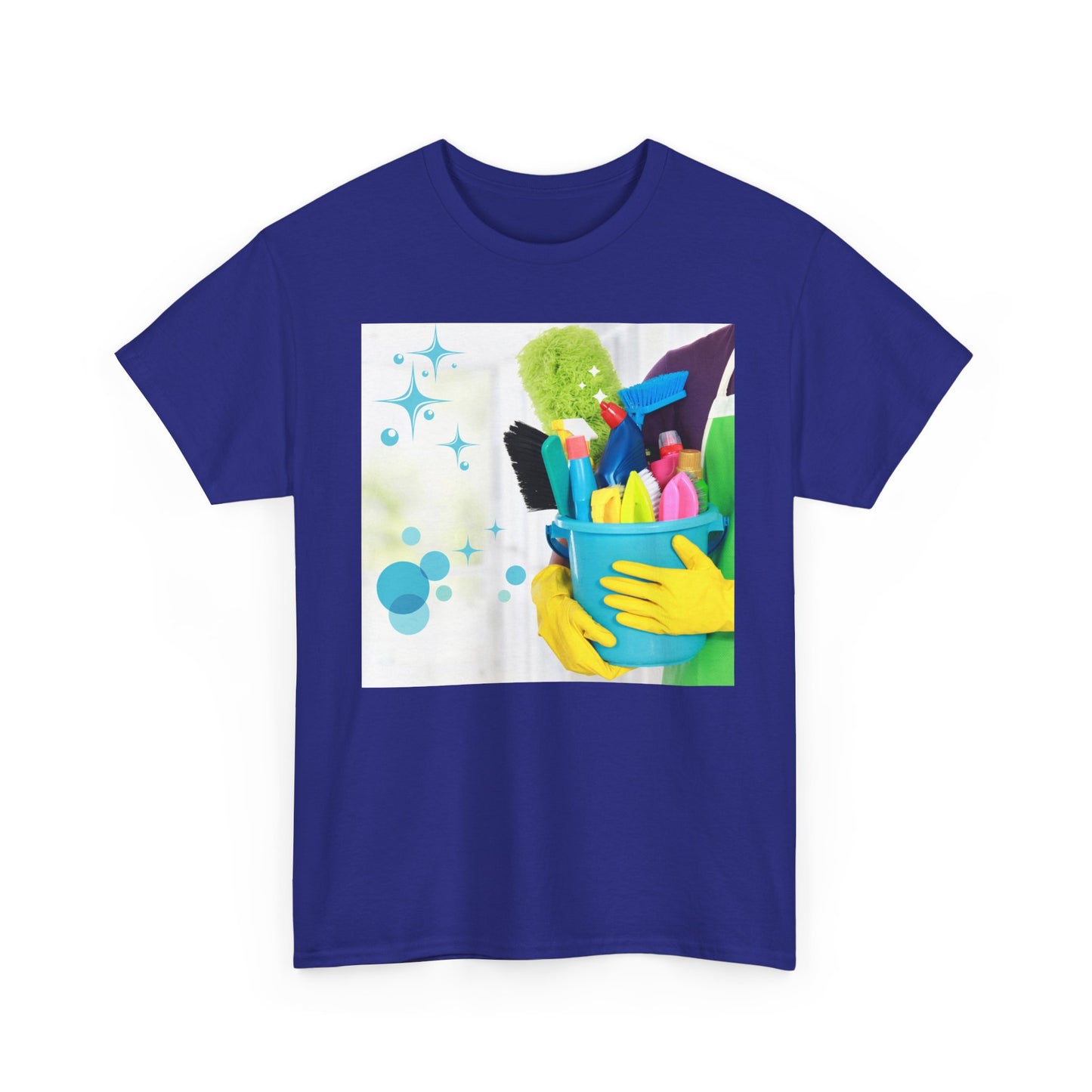 Vibrant Cleaning Enthusiast Tee - Fun Graphic Cotton T-Shirt for Home, Office, Gifts, Spring Cleaning, Hobbyists