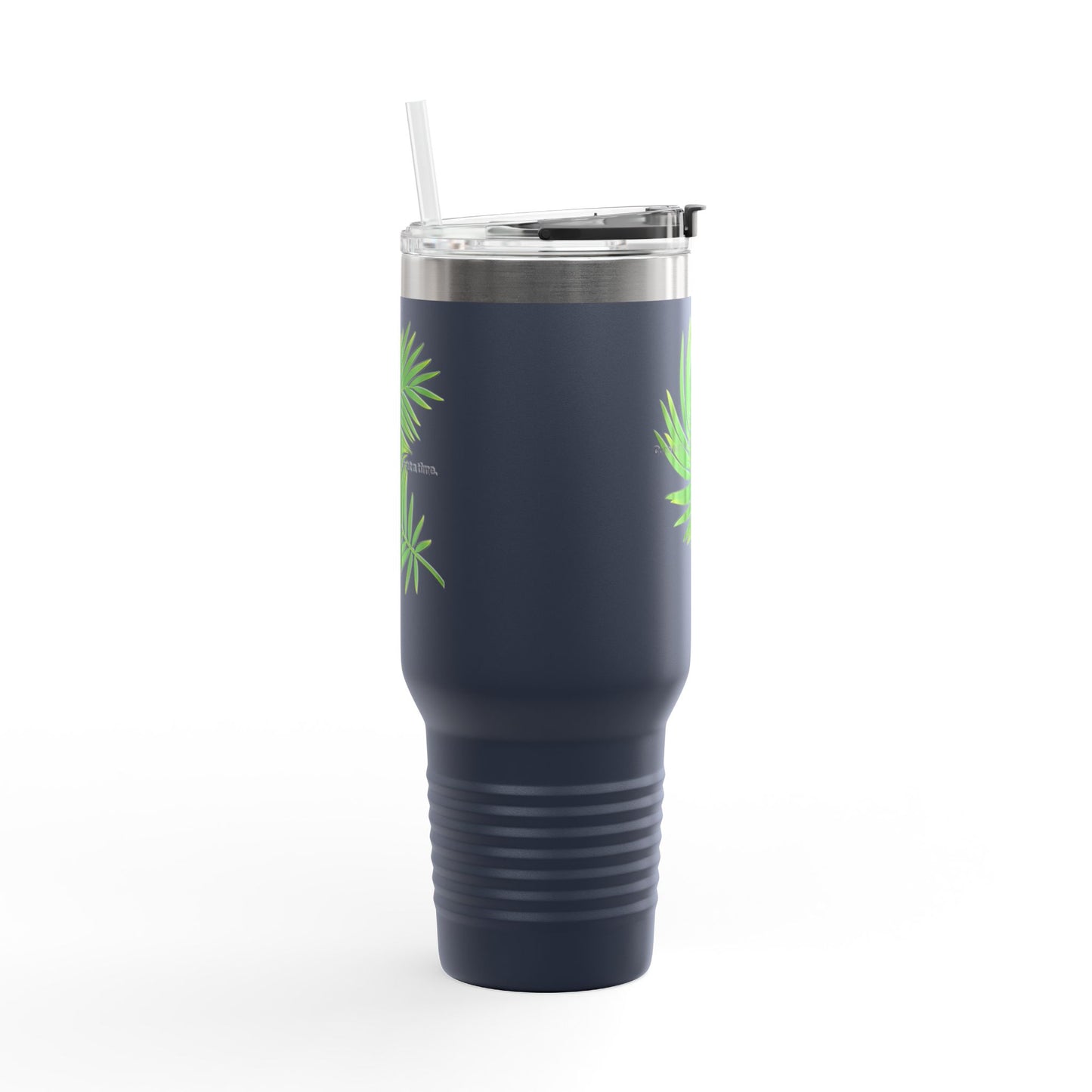 Tropical Vibe Insulated Travel Mug - 40oz with Inspirational Quote