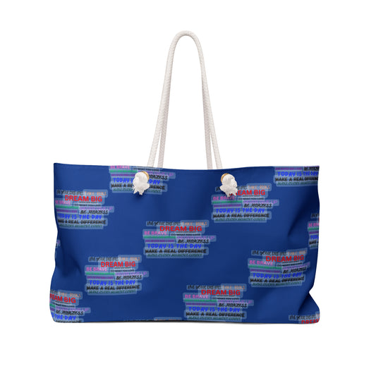 Dream Big Weekender Bag - Inspirational Travel Tote for Motivated Souls