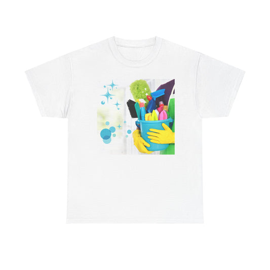 Vibrant Cleaning Enthusiast Tee - Fun Graphic Cotton T-Shirt for Home, Office, Gifts, Spring Cleaning, Hobbyists