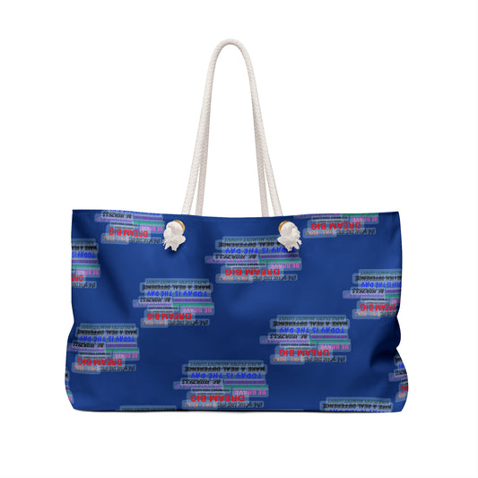 Dream Big Weekender Bag - Inspirational Travel Tote for Motivated Souls