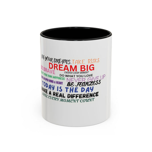 Inspiring Dream Big Coffee Mug - Motivational Ceramic Cup for Daily Inspiration